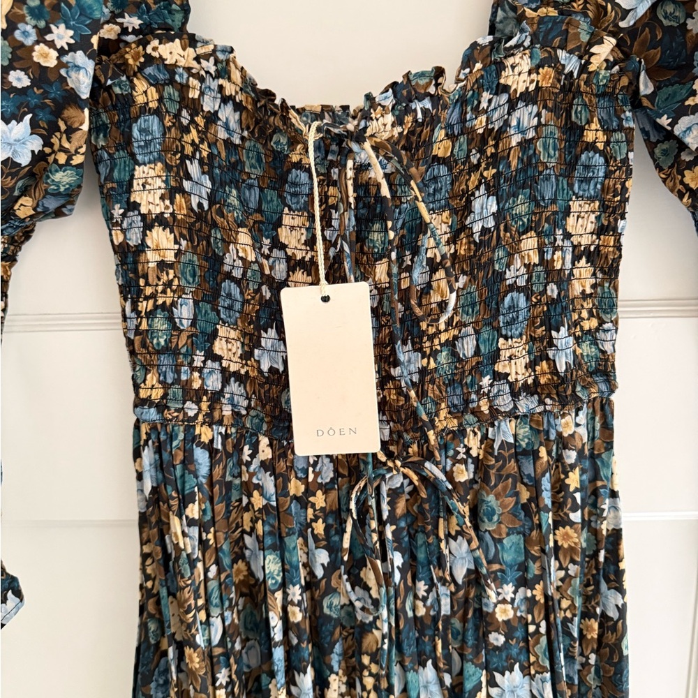 NWT DOEN Floral Print Bijou Maxi Dress - Picture 5 of 8